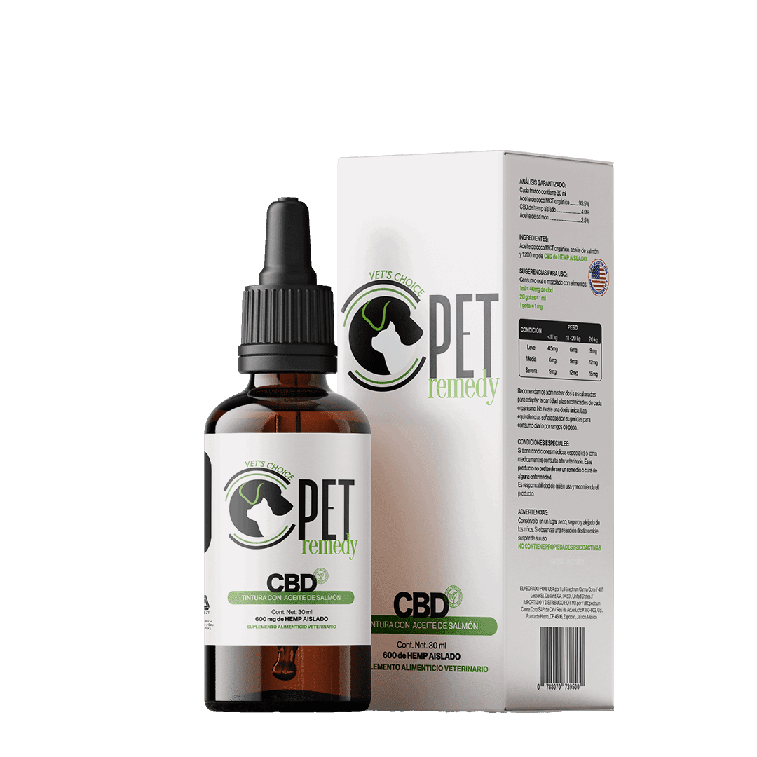 Tinturas de CBD petremedy para perros y gatos